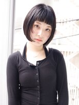 エムスラッシュ ストリートマーケット スマートサロン センター北(M.SLASH) 前下がり/ミニボブレイヤー/レイヤーショート/黒髪/センター北