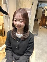 エッセ 大阪梅田茶屋町店(esse) 【梅田/U24】ピンクラベンダーで作るベージュ×レイヤーカット