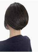 30代40代小顔ヘア簡単スタイリングくせ毛カバー丸みショートボブ