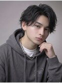 °MEN’S/リバースセンターパート/ニュアンスパーマ/南森町