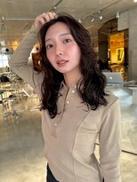 スクリーンギンザメゾン 銀座(SCREEN GINZA MAISON.) ミルクティーブロンド/ダークブルー/デジタルパーマ/銀座