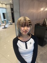アース 名取店(HAIR&MAKE EARTH)&nbsp;ストライプ×インナーブルー