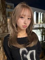 サンクプロジェクト(cinq PROJECT)&nbsp;透明感グレージュ×小顔ハッシュカット＊