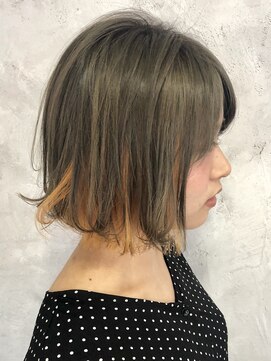 ニコ(nico...) ボブ インナーカラー