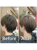 【BeforeAfterミルクティーベージュ.スガワラ担当営業スタイル】