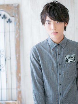 ハンサム クラシック 越谷店(Classic) 七三分けニュアンスパーマのミニウルフC