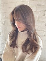 チョビー 銀座(chobii)&nbsp;抜け感ヘア/イルミナ/コテ巻き風/冬カラー/ゆるふわ/韓国ヘア