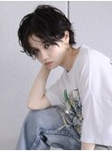 【RAWR】メンズライク_センターパートパーマスタイル