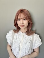 ジ エクト 心斎橋(The Ect) ピンクベージュカラー×韓国風カット
