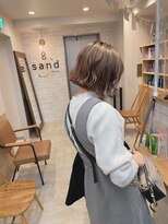 エニ 自由が丘(ENi)&nbsp;マチルダボブ/ピンクベージュ/インナーグレージュ[自由が丘駅]