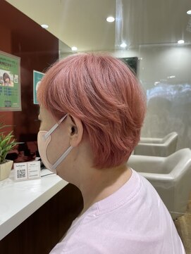 シーズヘア南口店 可愛さ爆増しベビーピンク