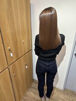 イオエ 梅田(ioe)&nbsp;ダブルカラー/大人ボブ/黒髪スタイル/髪質改善/縮毛矯正