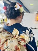 成人式ヘアアレンジ　ヘアセット