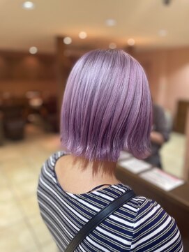 インパークス 草加店(INPARKS) ピンクベージュ×ボブスタイル