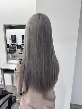 ペレ 栄店(PELE) デザインカラー/レイヤーカット/ウェットヘア/オリーブベージュ