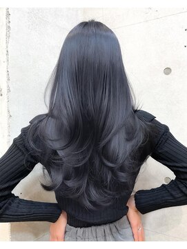 サイン 渋谷(SIGN) ザクザクレイヤーカット巻き方簡単ミディアムロング韓国表参道