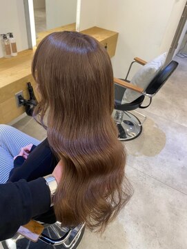 ジーナ 船橋(Zina) 髪質改善*ロングレイヤーグレーベージュ*美髪【Zina船橋】