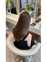 ハバナ 天神(HAVANA) ケアブリーチなしダブルカラー/髪質改善ストレート/オリーブ