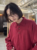 メゾンアクア 表参道(Maison ACQUA)&nbsp;=メンズボブ/スパイキーショート/ブルーブラック／MEN’S HAIR