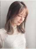 艶感外ハネボブ美髪イメチェン斜めバングモテ髪#330f0507