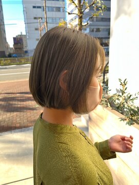 ロッカ(ROCCA) ナチュラル×コンパクトボブチェリーブラウン