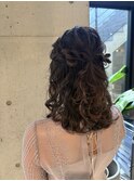 王道ゆるふわモテハーフアップ