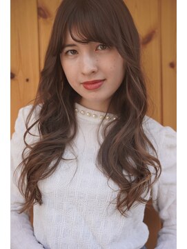 ブゾン(buZon) 【buZonブゾン】パーマ風コテ巻きウェーブ×ライトベージュ