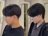 【ケア付き◎】メンズカット＋ケア縮毛矯正[天神赤坂/メンズ/縮毛矯正/眉毛]