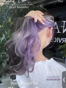 イエナ 渋谷(IENA) デザインカラーケアブリーチダブルカラーパープルラベンダー