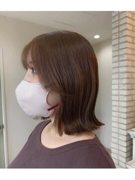 切りっぱなしボブ12.05小顔