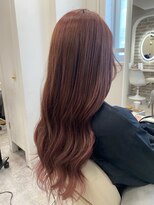 ウルア 三鷹店(ULUA)&nbsp;ブリーチ無しダブルカラー チェリーレッド