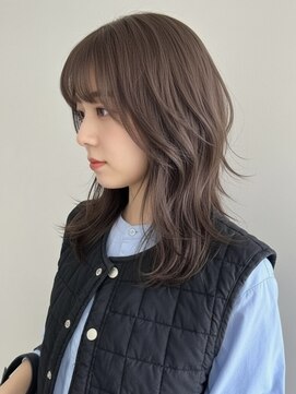 エイチ ウルフカット 大阪梅田(811) フェイスフレーミングルーツカラー天使の羽バングネオウルフボブ