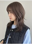 フェイスフレーミングルーツカラー天使の羽バングネオウルフボブ