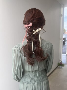 アオトソラ 【ヘアセット】編み下ろしツイン