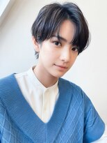 シアター 前橋(theater)&nbsp;20代爽やかナチュラルパーマセンターパート清潔感アッシュカラー