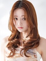 ラフィス ヘアー ヴォーグ 天王寺あべの店(La fith hair vogue)&nbsp;【La fith】キャラメルベージュ×フォワード巻き×艶髪