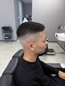 メンズカット+シェービング+2ミリアイロンパーマ