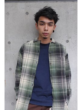 ブークル(boucle) 外国人風セミウェット無造作ショートネオウルフ