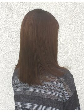 ヘアーメイク ディーエス(hair make D.S.) セミロング 大人っぽい髪色 ナチュラルストレート