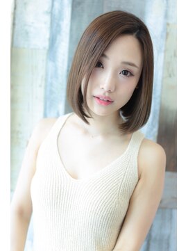 ヘアー アンド ビューティー ザ エフ 西尾店(Hair Beauty the F) 【the F 】透明感のある大人エアリーボブ♪
