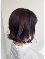 グリー ヘアープロデュース(Gree hair produce)&nbsp;【Gree小川真由美】切りっぱなしボブ*ピンクブラウン*ボブ*