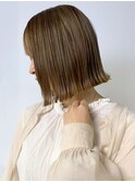 ミルクティーベージュ_Aラインボブマロンベージュ_ba328431
