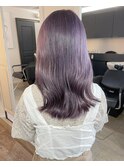 ラベンダーグレージュ　ブリーチ1回