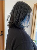 〈清澄白河 半個室〉イヤリングカラー/ペールブルー