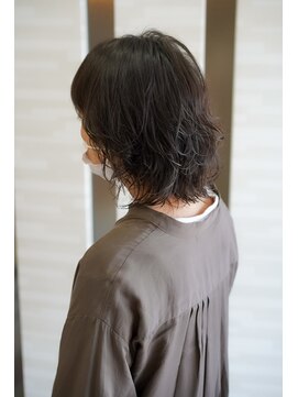 ムゥフ ヘアーアンドアイラッシュ(mouf hair&eyelash) 【30.40.50代】レイヤーウルフ×パーマ（エアウェーブ）