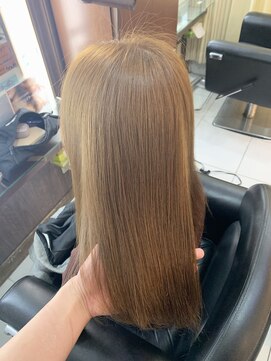 プログレスプラス ブリーチなし☆明るめベージュカラー ハイトーン イルミナカラー