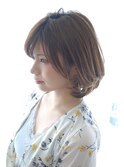 【30代・40代・50代】大人女性に人気ひし形ナチュラルボブ