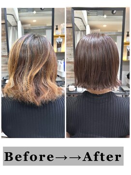 トルネード(TORNADO) 髪質改善ケラチントリートメント 自然なストレート ボブ K1012