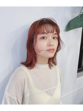 バド(bado) オレンジ×顔まわりレイヤー