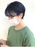 大人可愛い丸みショート耳掛けマッシュひし形小顔 １０代20代
